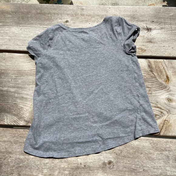 Crazy 8 Girls Tee TShirt‎ Top T Shirt Size S 5 6 Gray Unicorn Pink Sequins - Picture 7 of 8